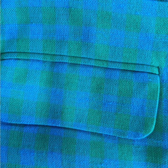 Elegant Blue Checked  Women's Skirt - Picture 5 of 11